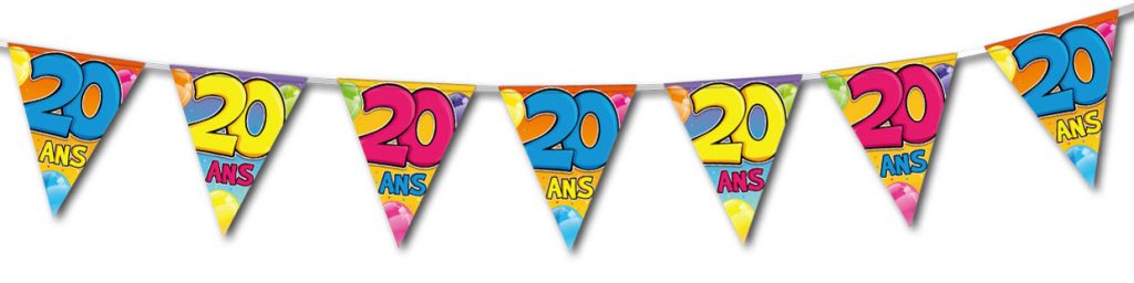 20th birthday bunting