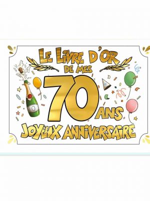 70th birthday notebook