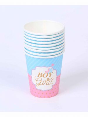 Disposable paper cups kits with boy or girl