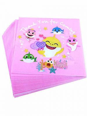 Paper napkins with baby fish