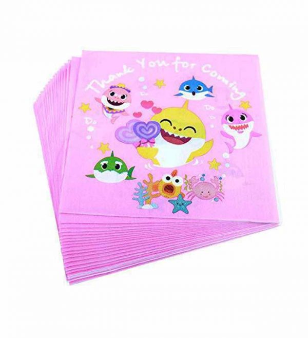 Paper napkins with baby fish