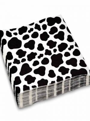 Paper napkins with cow