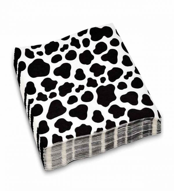 Paper napkins with cow