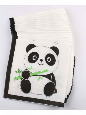 Paper napkins with panda