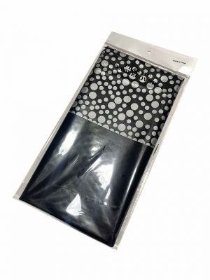 Plastic table covers with black silver