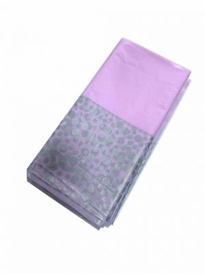 Plastic table covers with pink grew color